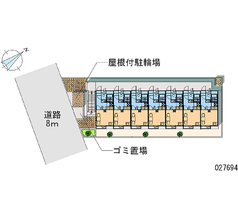 レオパレスクレール稲田堤 区画図