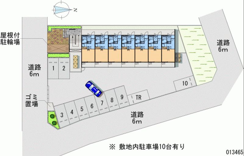 レオパレスシャルム 月極駐車場