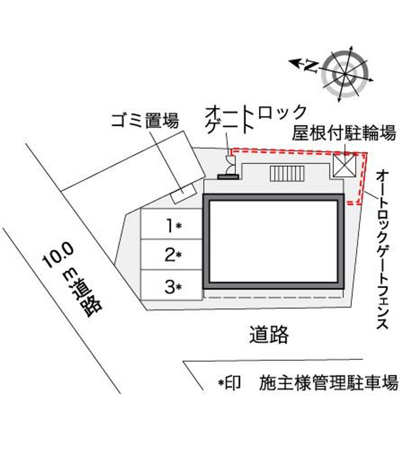 レオパレス西日暮里 配置図