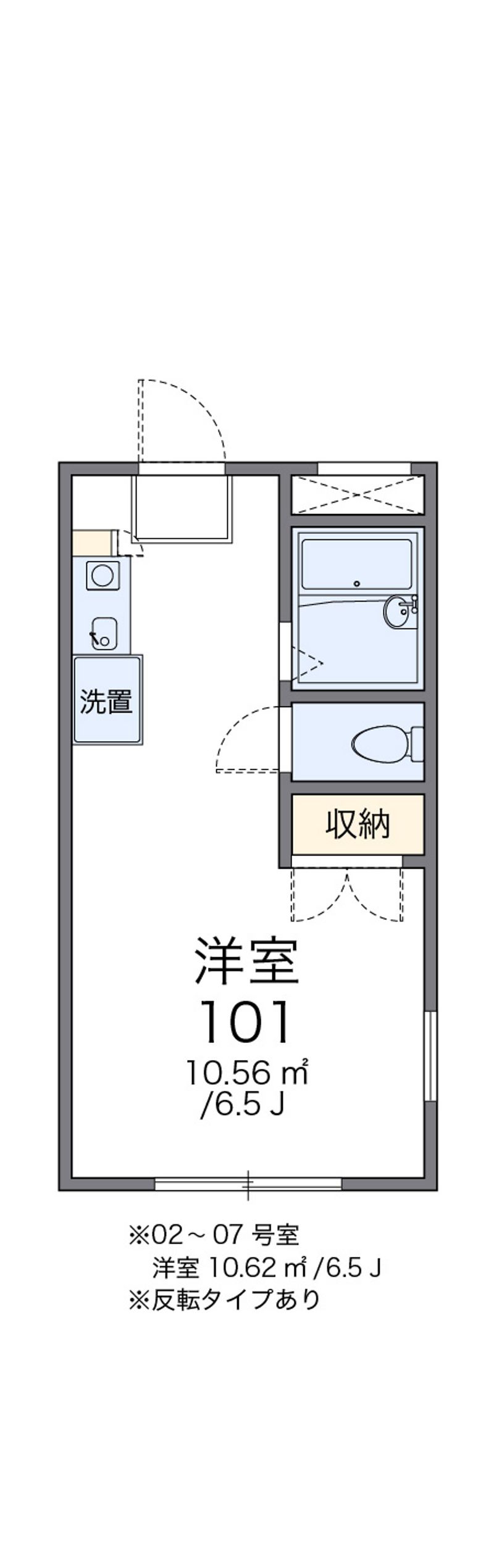 レオパレスルミエール 間取図