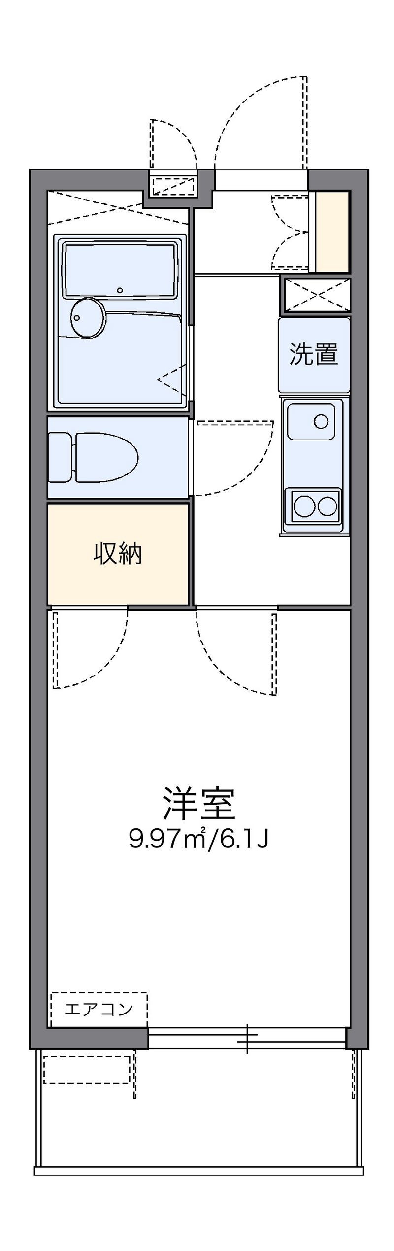 レオパレスカーサ　ドマーニ 間取り