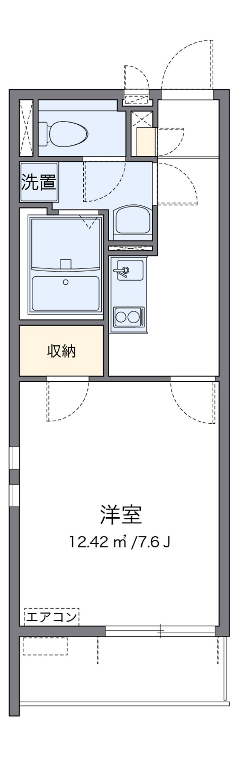 クレイノＳＡＴＳＵＫＩ 間取り