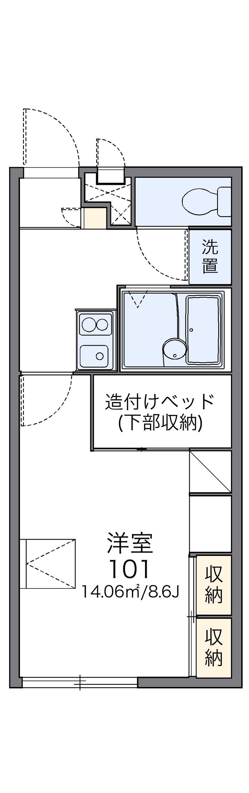 レオパレスＨｉｇａｓｉｙａｍａ 間取図
