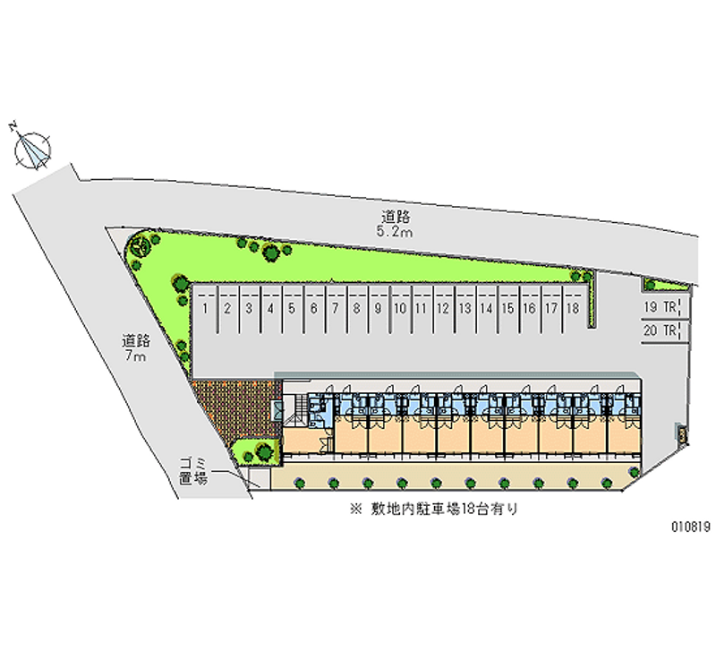 10819 Monthly parking lot