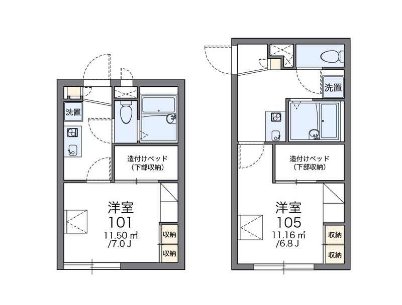 レオパレスみゆき荘 間取図