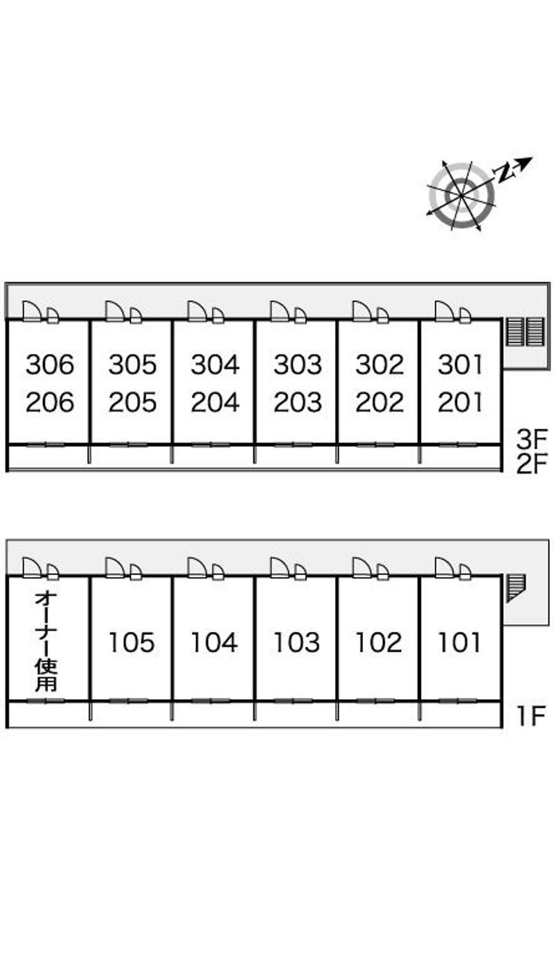 レオパレスコンフォール　鶴見 間取配置図