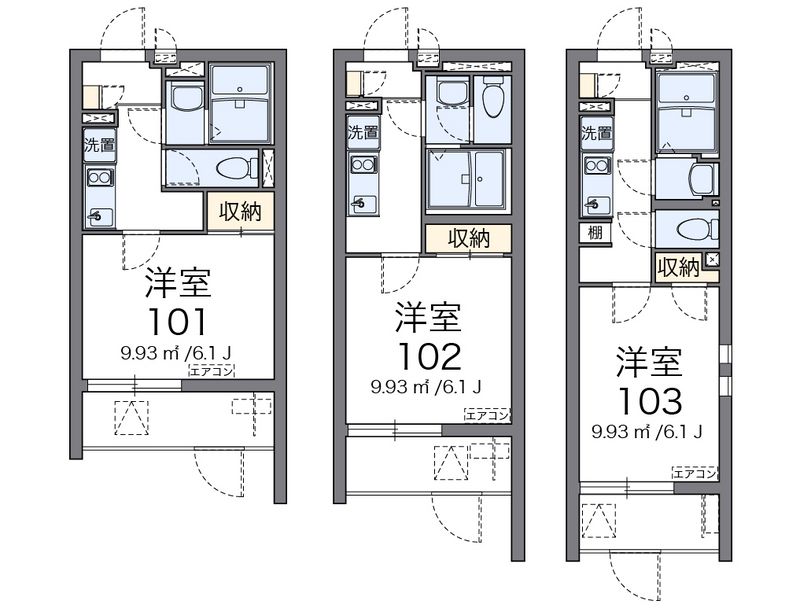クレイノ池田石橋 間取図