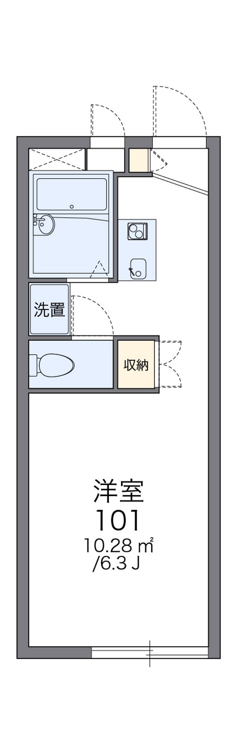 レオパレスシャルマンⅢ 間取図