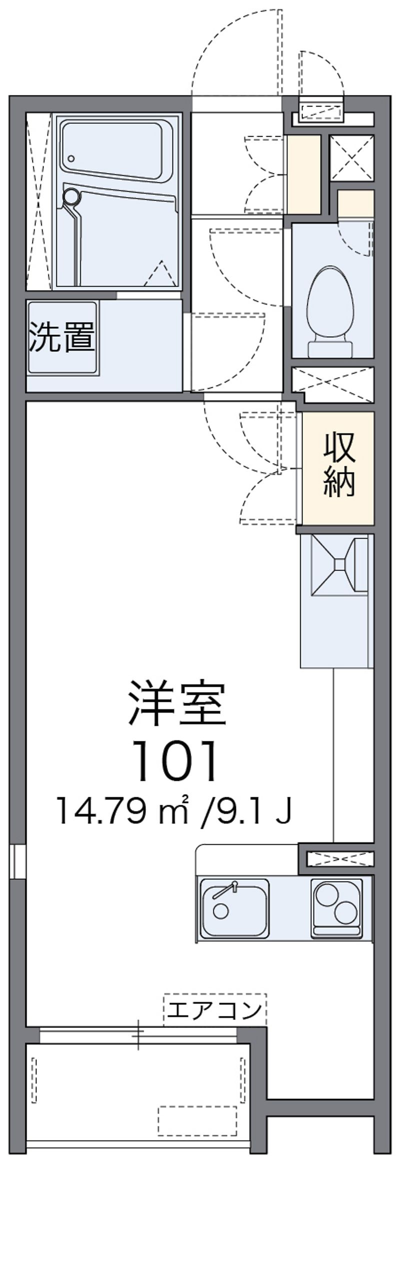 レオネクストＰｉｎｅｓ　Ｍ 間取図