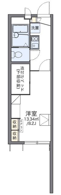 レオパレスぐみ沢 間取り図