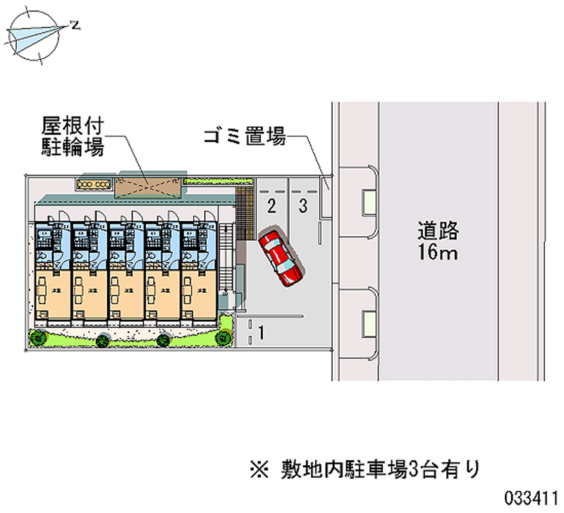 レオパレスねぶら 区画図