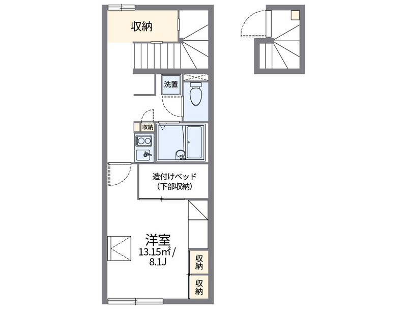 レオパレス三輪弐番館 間取り