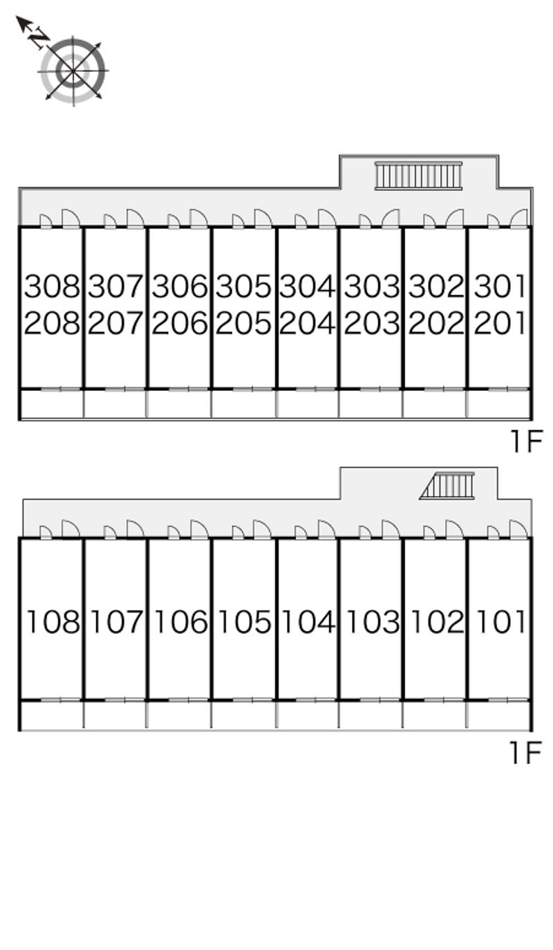 レオパレスＪＨＫ戸田 間取配置図