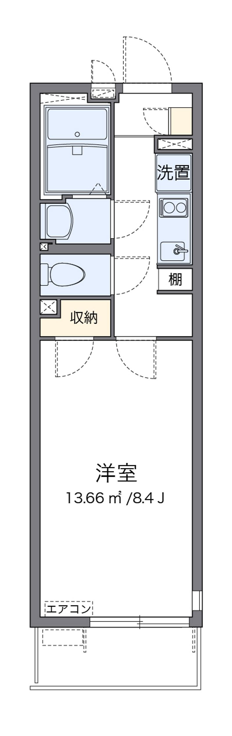 クレイノＫＡＮＡＭＥⅡ 間取図