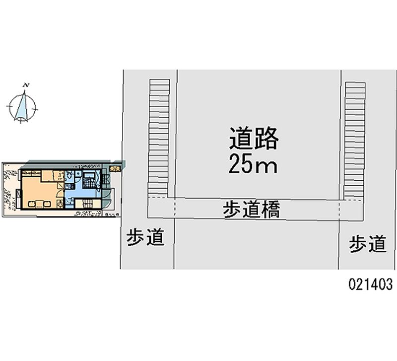 レオパレスベルツリーⅡ 区画図