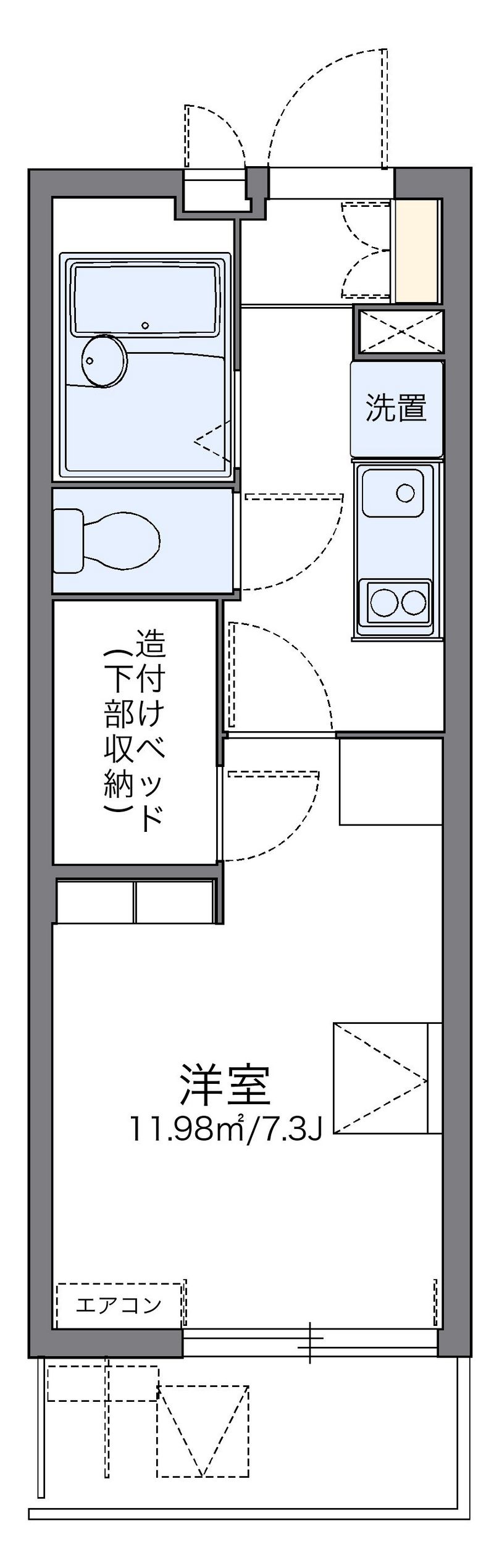 レオパレスエスペランサⅤ 間取図
