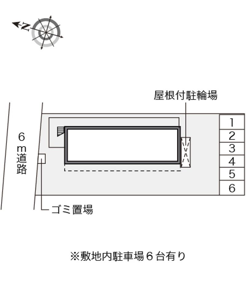 レオパレスウイング　ポート 配置図