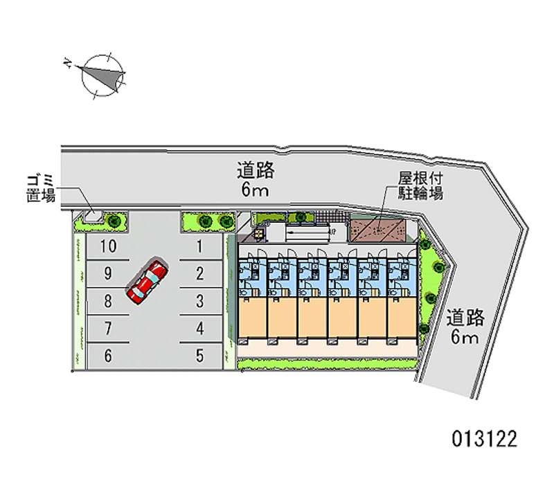 レオパレス千僧 月極駐車場