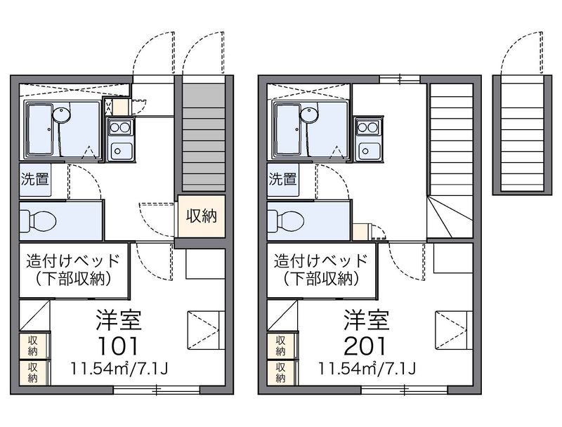 レオパレスヴィラ中村公園 間取図