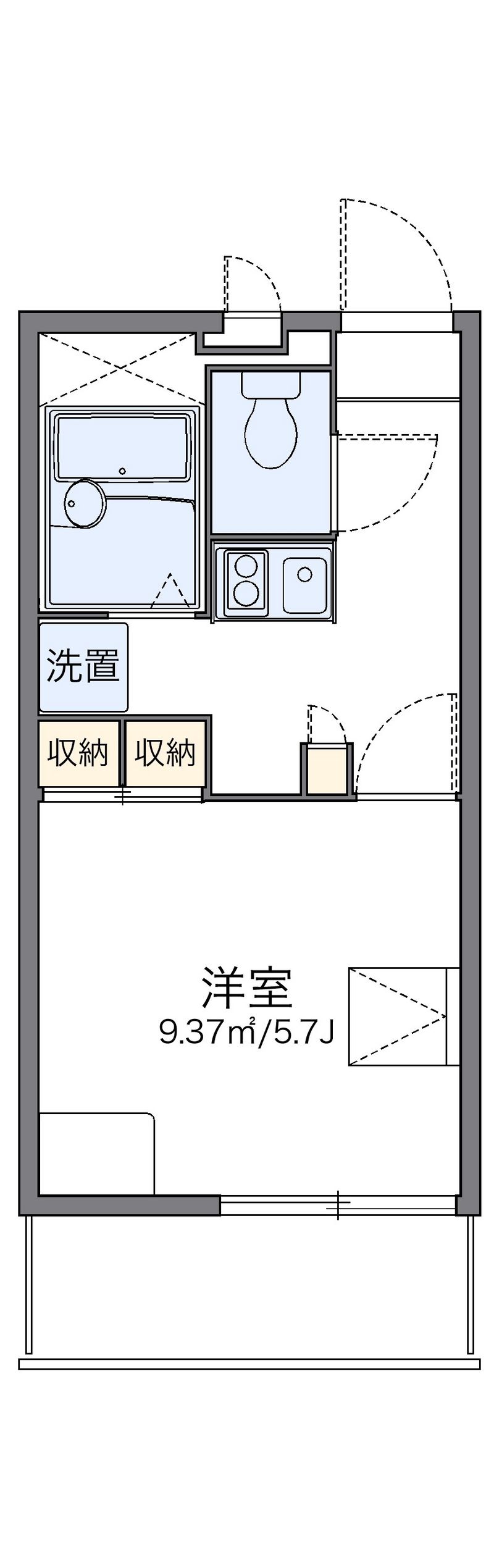 レオパレスイクセン３ 間取図