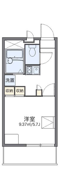 レオパレスイクセン３ 間取り図