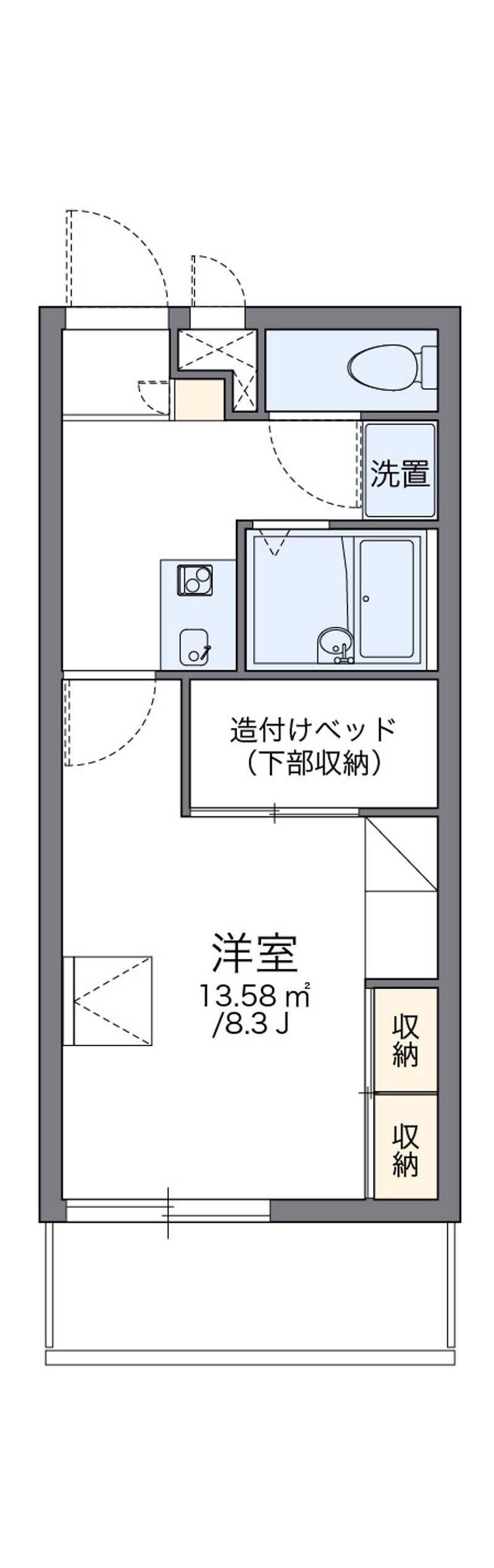 レオパレスビュートラスト 間取図