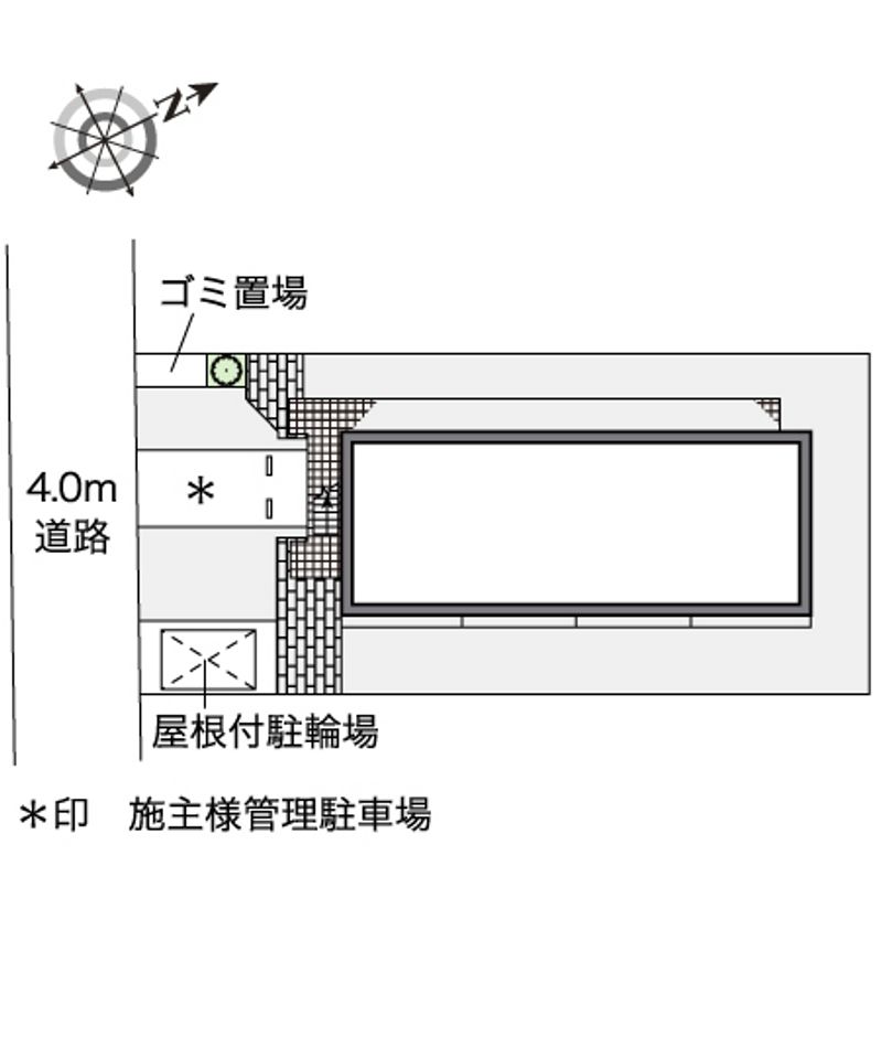 レオパレス飛田給ハイム 配置図