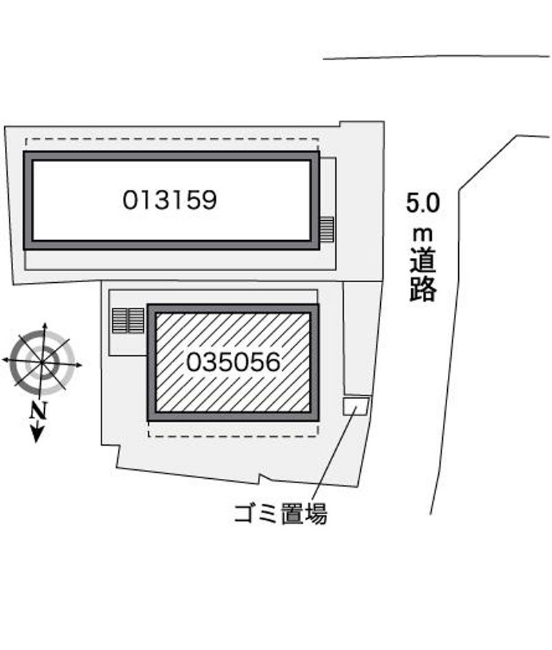 レオパレスプリオール東山Ⅱ 配置図
