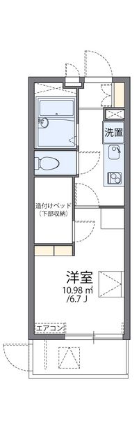 レオパレス森ノ宮中央 間取り図