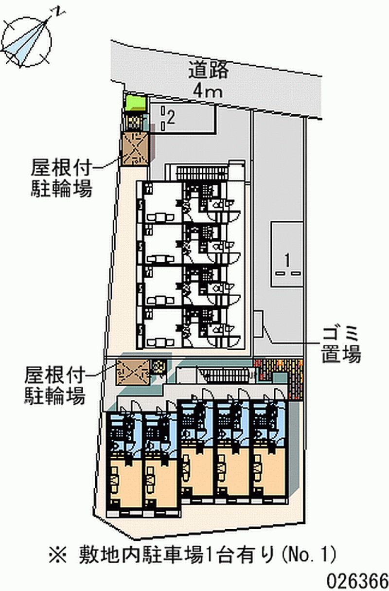 レオパレス三浦海岸Ａ 区画図