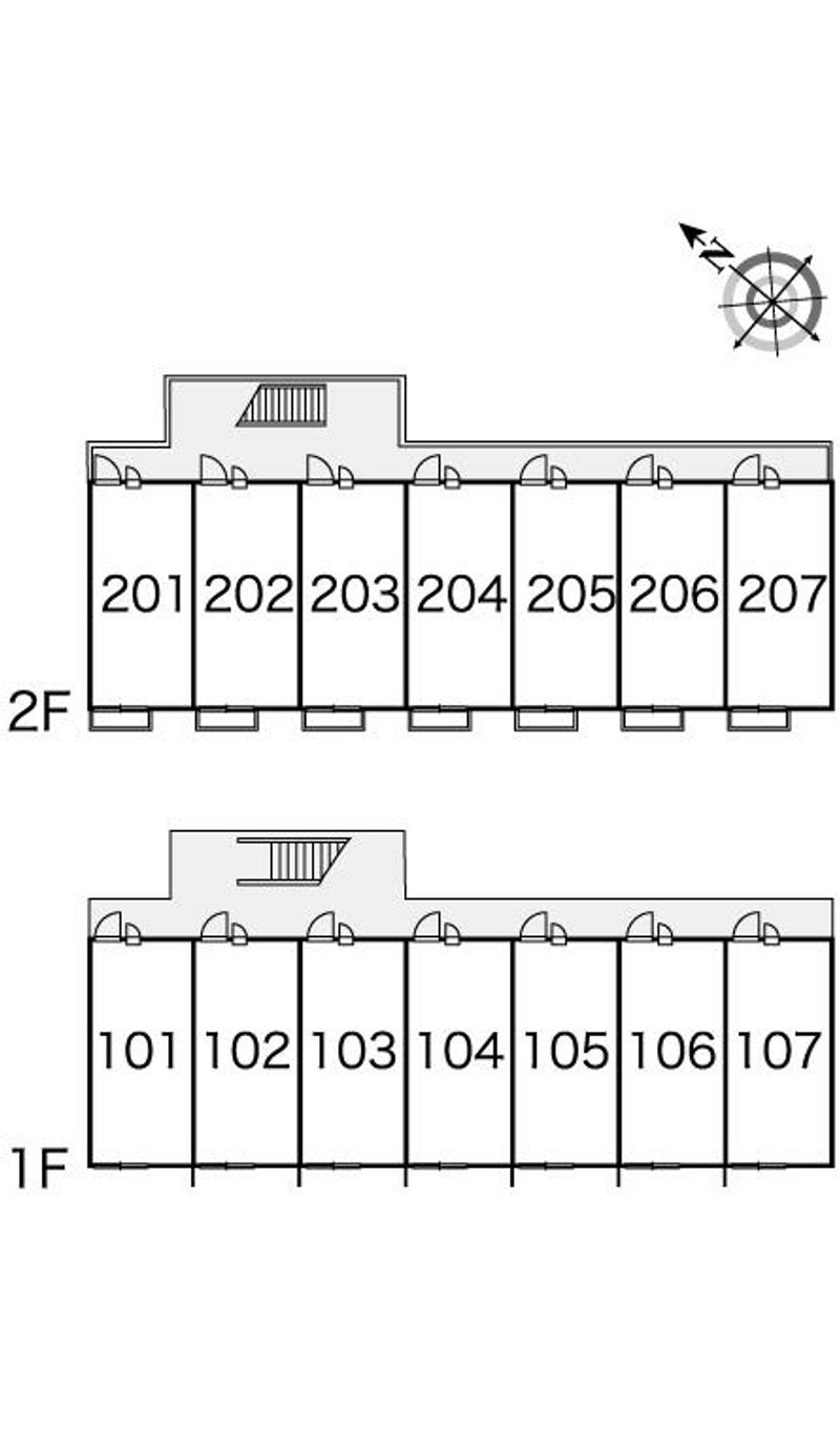 レオパレスカシオペア 間取配置図