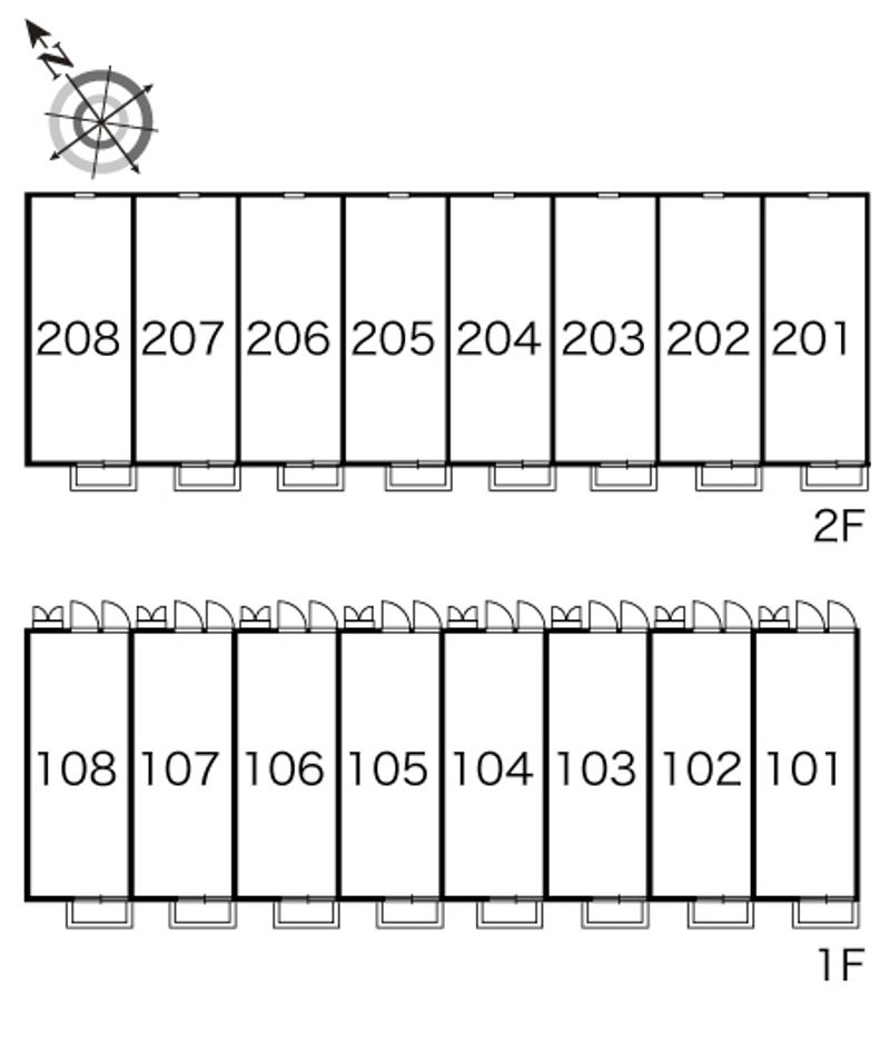 レオパレスアトリオ 間取配置図