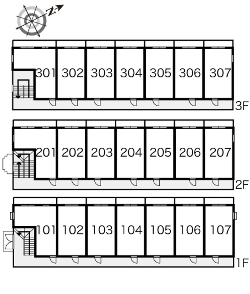 レオパレス雅 間取配置図