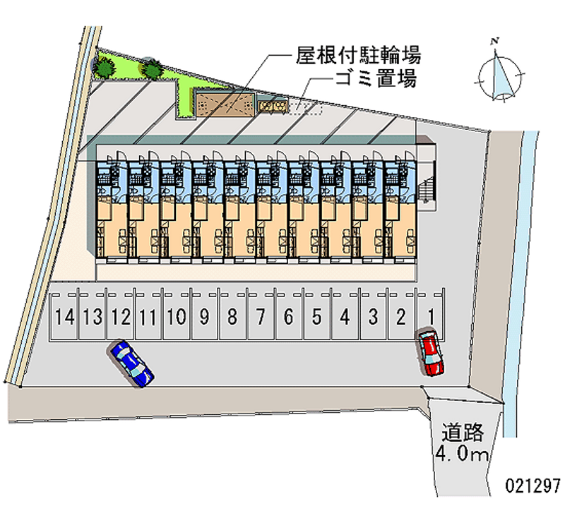 レオパレスコスモスⅡ 月極駐車場