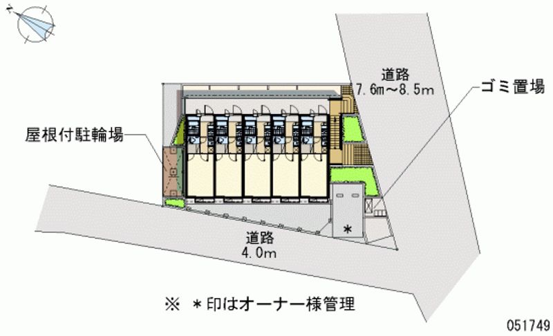 レオパレスタートルクレインⅡ 区画図