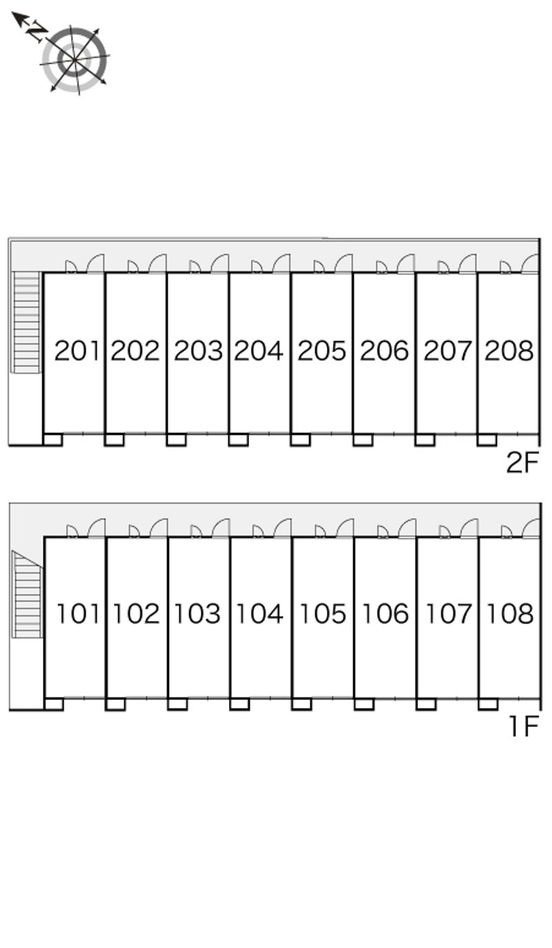 レオパレスシャトル 間取配置図
