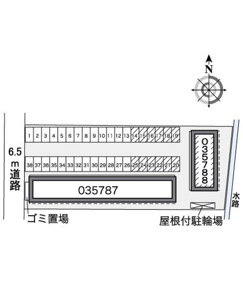 レオパレスコンファーレ神栖Ⅱ 配置図