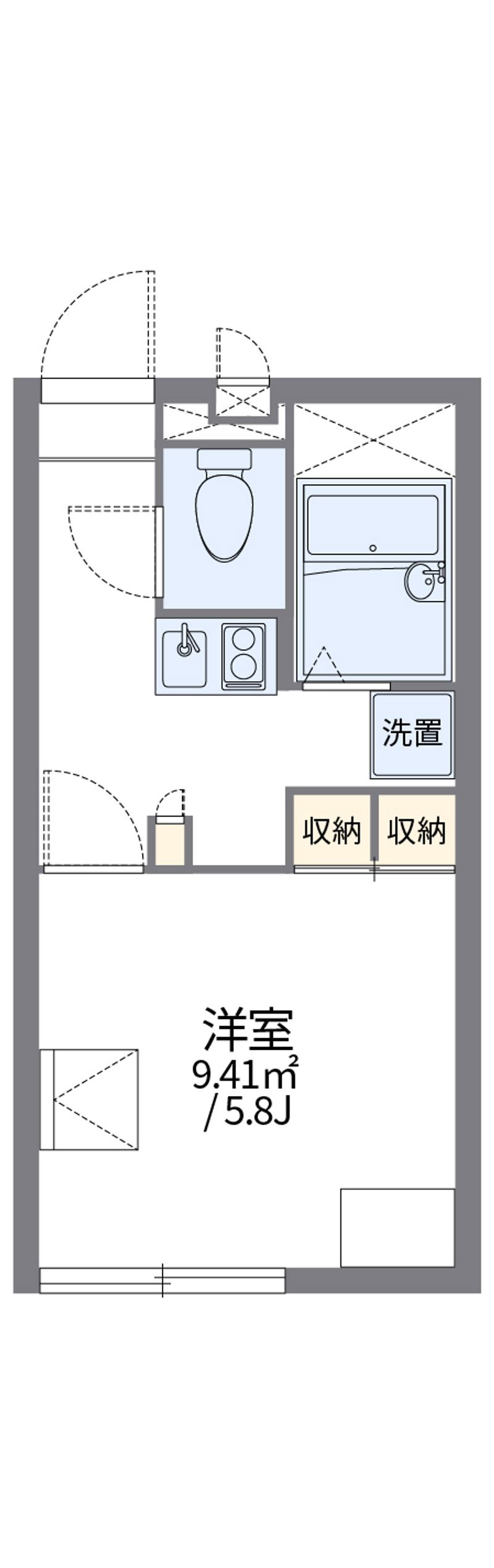 レオパレスシャトーレ　雅 間取図