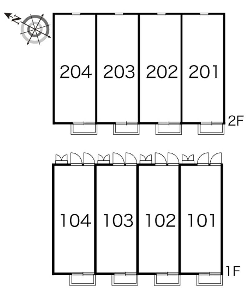 レオパレスアゼリア 間取配置図