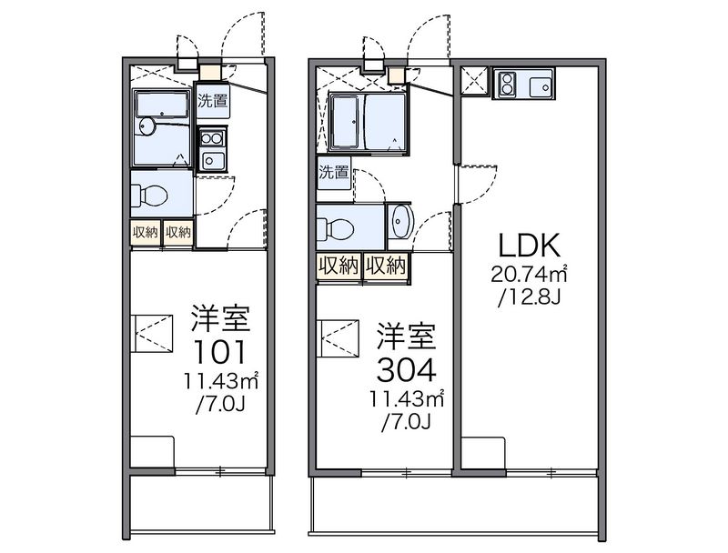レオパレスエスペランサ 間取図