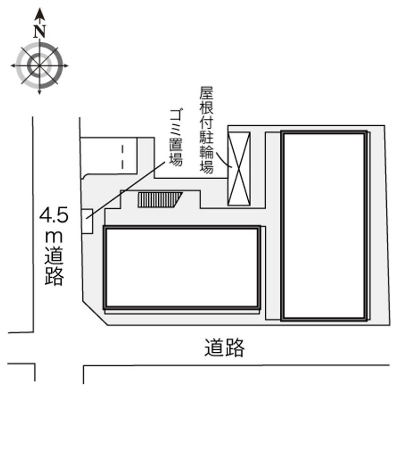 レオパレス堀川 配置図
