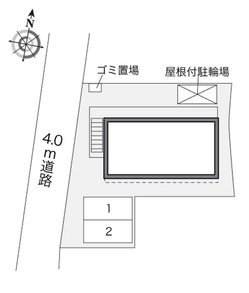 レオパレスＦｉｎｅ　ＶｉｅｗⅡ 配置図