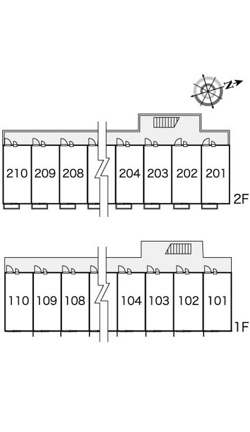 レオパレス２６番館 間取配置図