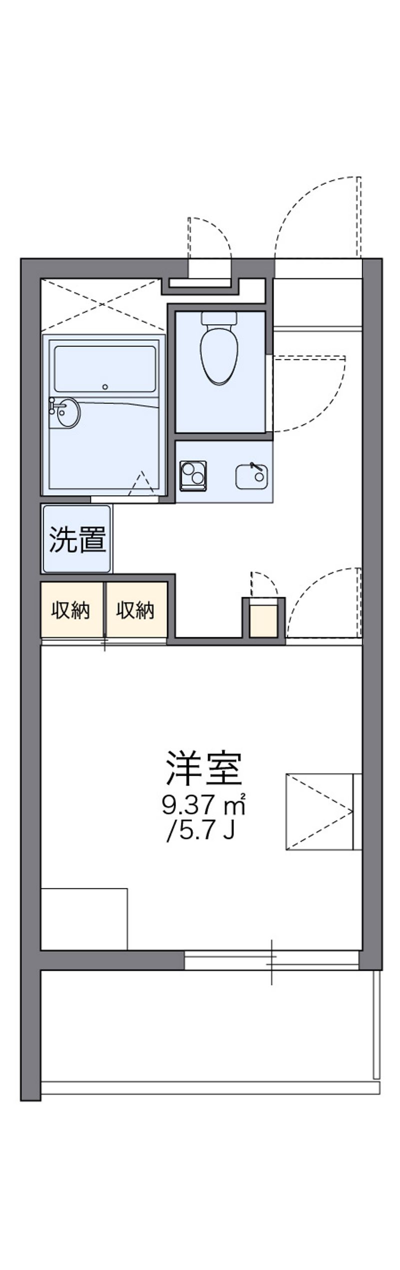 レオパレス竹原 間取図