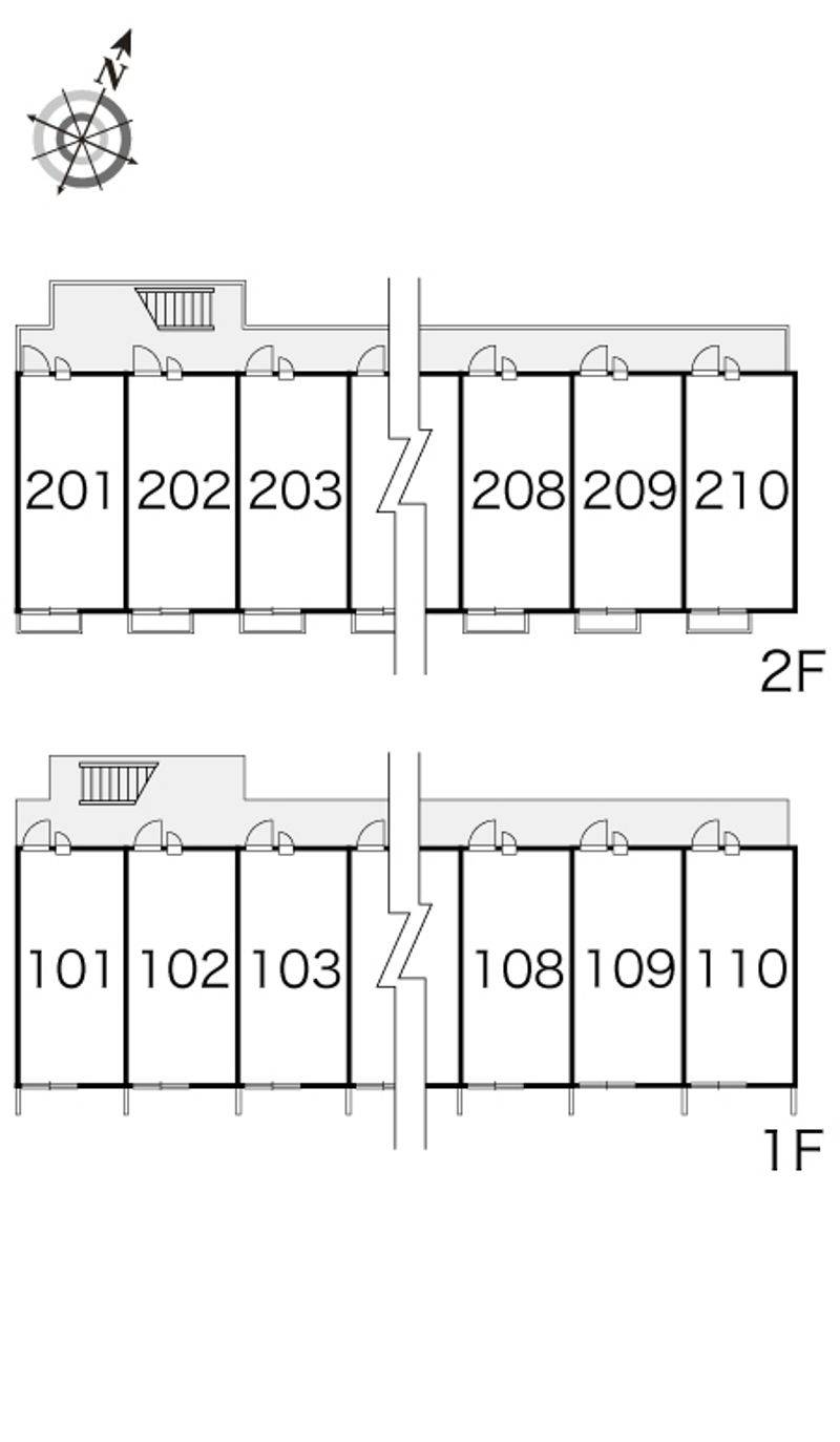 レオパレスサーフサイドダイゴ 間取り配置図