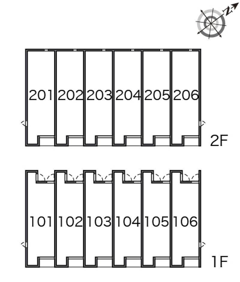 レオネクストルーエ 間取配置図