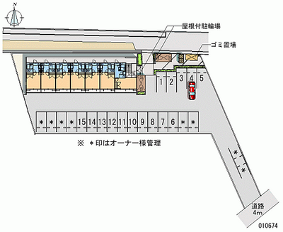 10674 Monthly parking lot