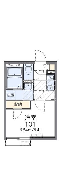 レオネクストルーエ 間取図