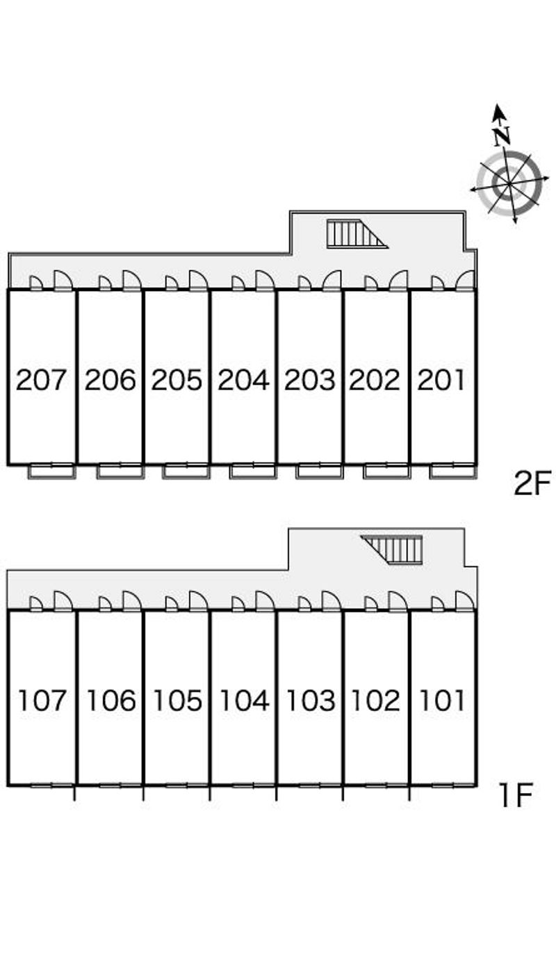 レオパレスホーヤ 間取配置図