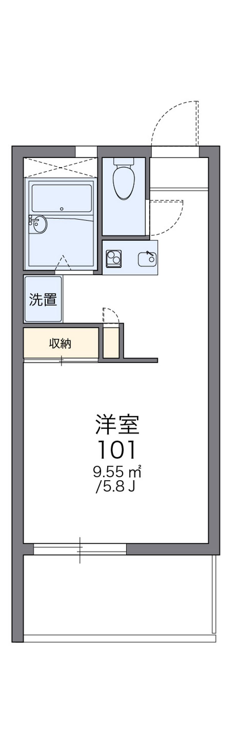 レオパレスＥＡＳＴ　ＦＩＥＬＤ　精華 間取図
